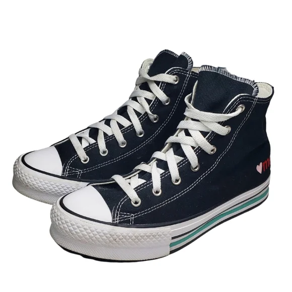 Converse All Star Love Me Shoes High Top - Picture 2 of 9